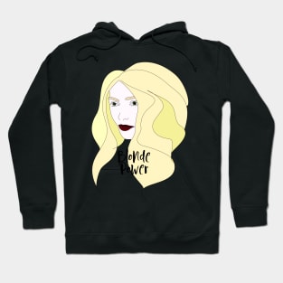 Blonde Power #woman #girl #beauty #fineart #popart #home #decor #fashion #buyart #artprint #minimal #drawing Hoodie